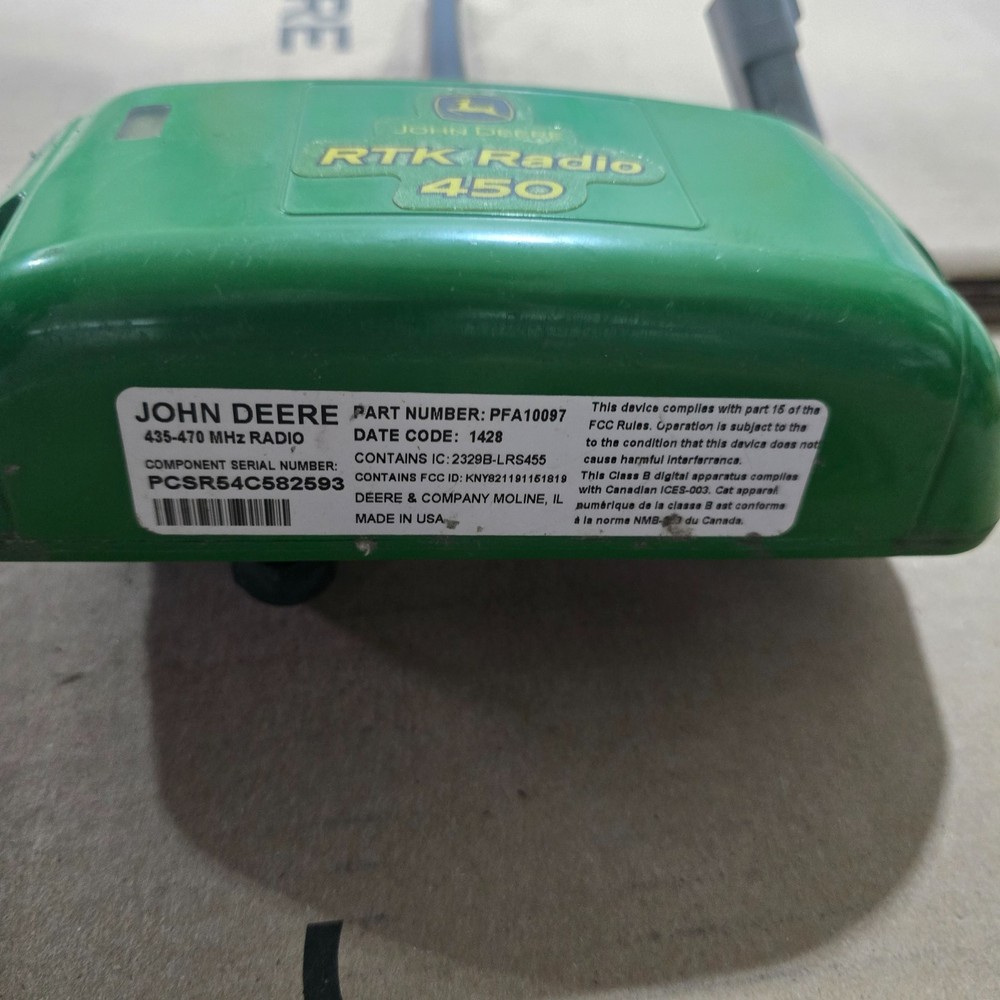 John Deere Starfire 450mhz RTK