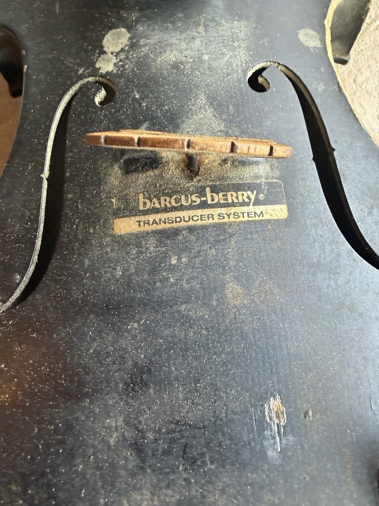 Barcus-Berry Electric Violin Black Polished 4-String needs work