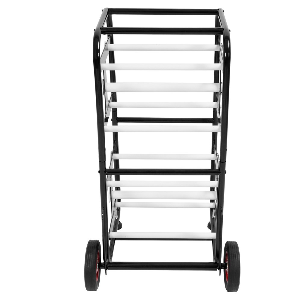 Wire Spool Rack Cable Holder Dispenser with 10 Rods Multiple Axle Spool Cart