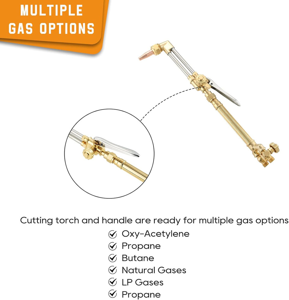 Medium Duty Oxygen/Acetylene Welding Torch | Victor Type Torch Handle with One 3