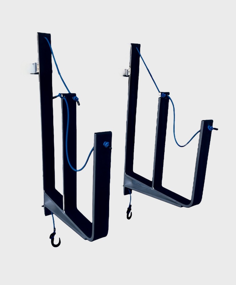 Pontoon Boat Dual Wake/Paddle Board Solution with Storage Rack
