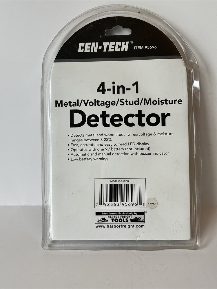 Cen-Tech 4-in-1 Multi Function Detector Detects Moisture Studs Voltage Metal