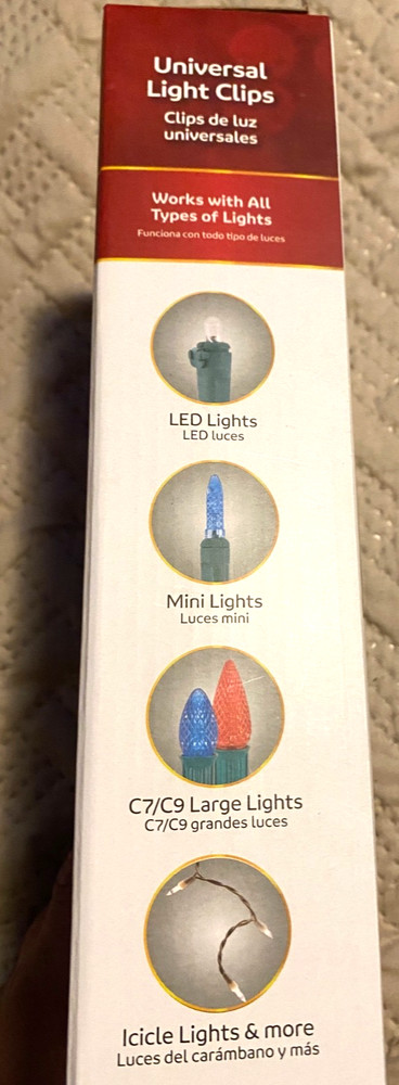 Simple Living Solutions Universal Light Clips 100 Clips