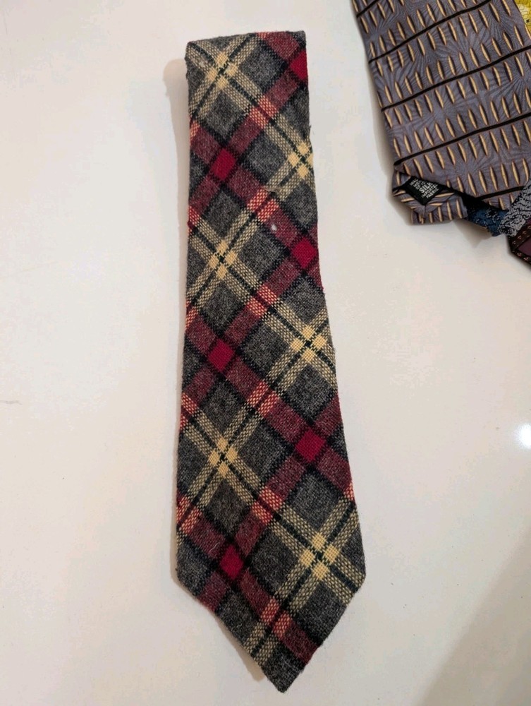 Kelly One Wool Mens Tie - Vintage