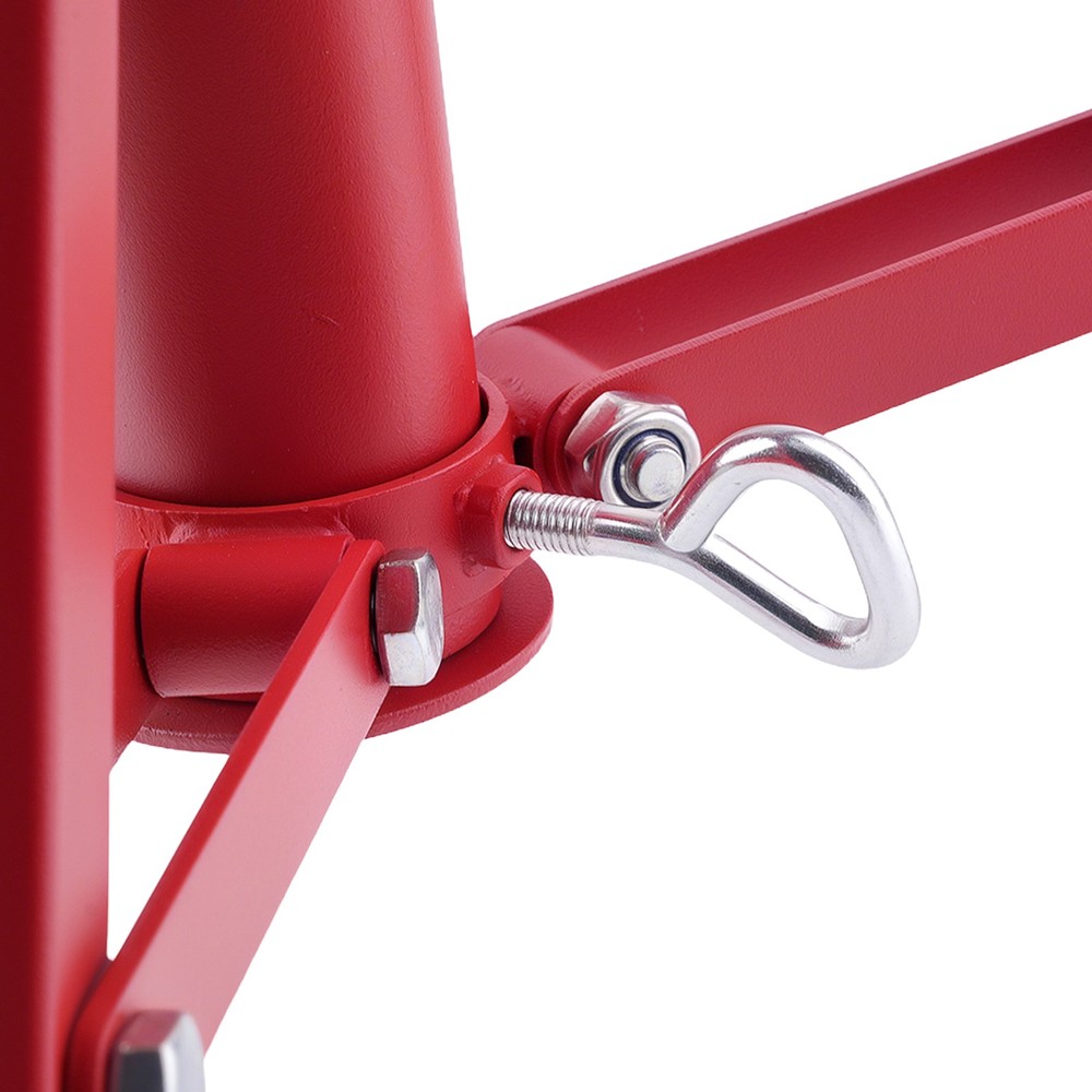 Adjustable Height Roller Jack Stand 2500lbs 27.6-52in Triangular Base Steel