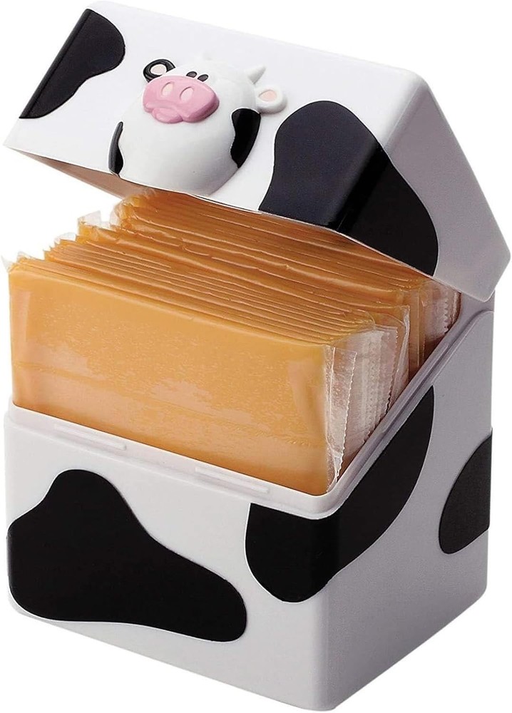Moo Moo Flip Top Cheese Container - Fun, Practical & Economical Storage