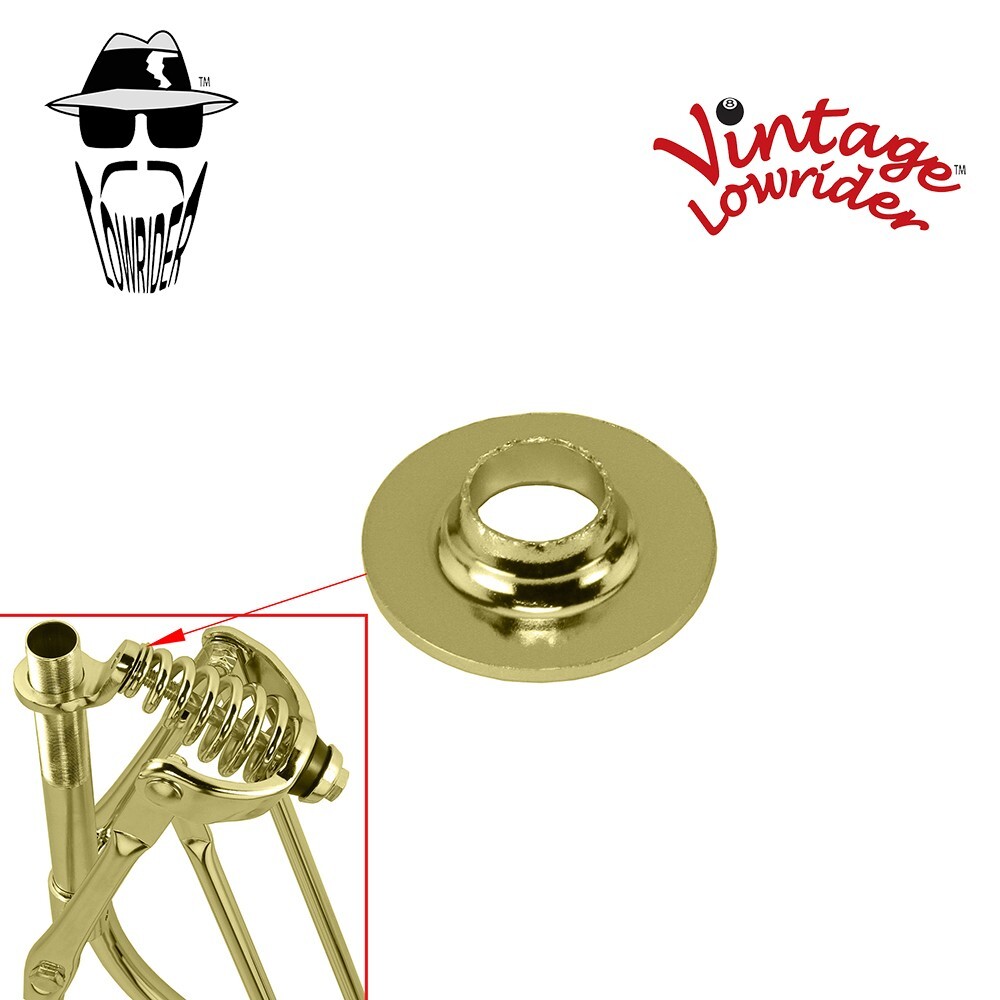ORIGINAL LOWRIDER SPRING FORK WASHER TO PREVENT SPRING MOVEMENT GOLD