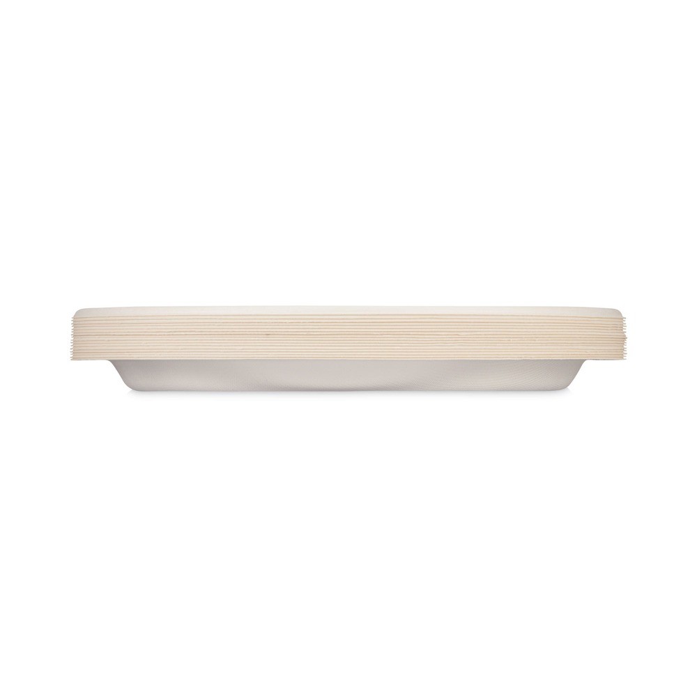 Hefty D77300 6.75" dia Plate Sugarcane Tableware - White (12/CT) New