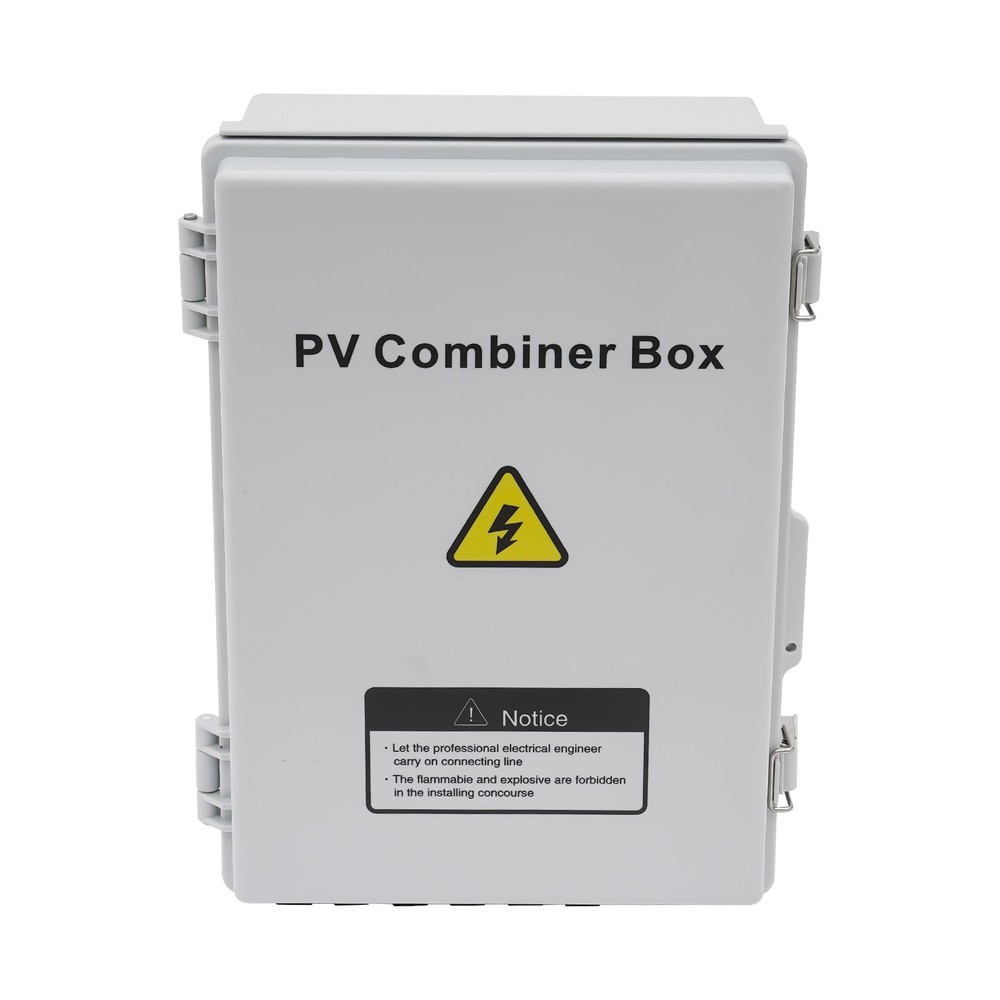 Solar PV Combiner Box With Lightning Protection 63A 6 strings For Solar Panel