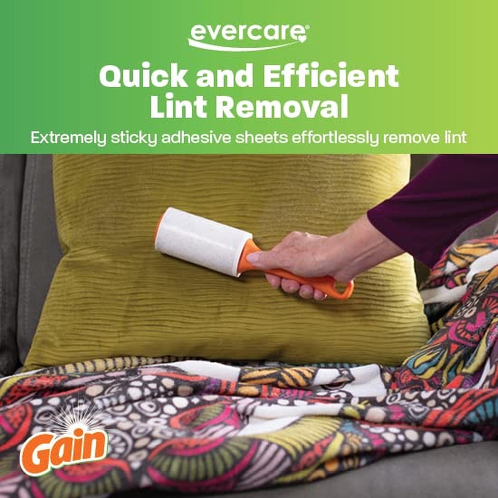Evercare Gain Scented All-Purpose Lint Roller Value Pack with 2 Lint Rollers ...