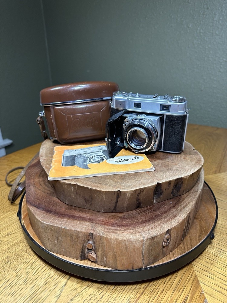 Kodak Retina IIIc Rangefinder Camera + Case + Manual