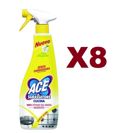 8PCS ACE KITCHEN DEGREASER SPRAY 500ML