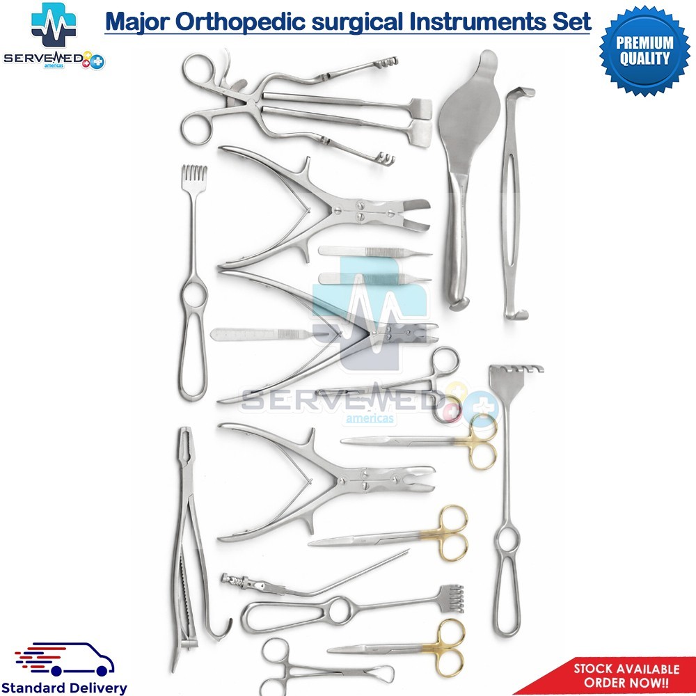 Basic Major Orthopedic surgical Instruments Set Of 21 Pcs