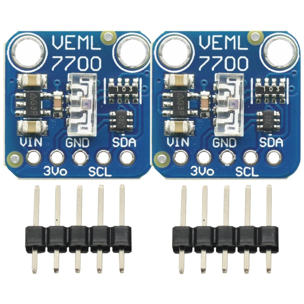 2 Pcs 16-bit I2C Interface VEML7700 Ambient Light Sensor Module for Arduino