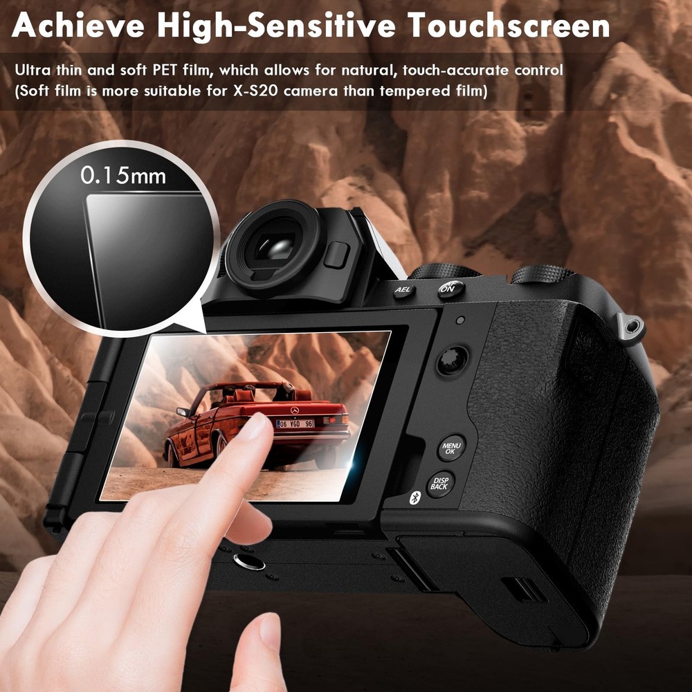 Rieibi (3 Pack Soft Screen Protector for OM-1 Mark II/OM-1, II/OM-1