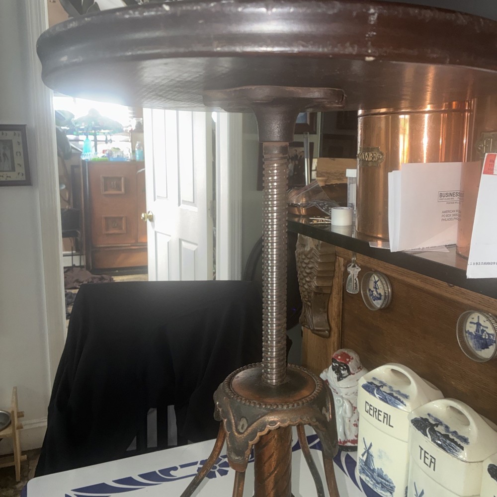 Antique Twisted Leg Piano Stool