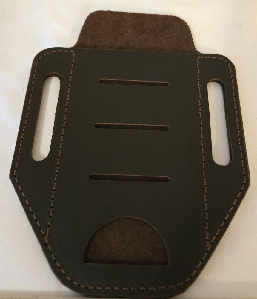 VIPERADE PJ9 Multitool Sheath, Flashlight Holster for Belt, Leather, Black