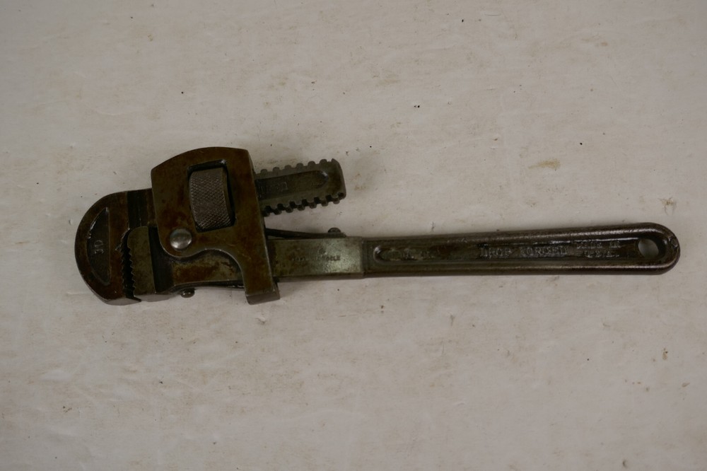 Vintage Dunlap  10” Adjustable Pipe Wrench Nice Condition