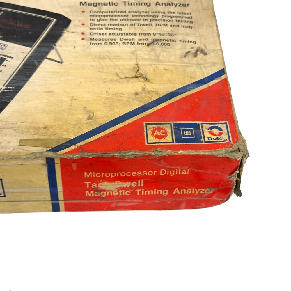 AC Delco One ST-129 Microprocessor Digital Tach Dwell Magnetic Timing Analyzer