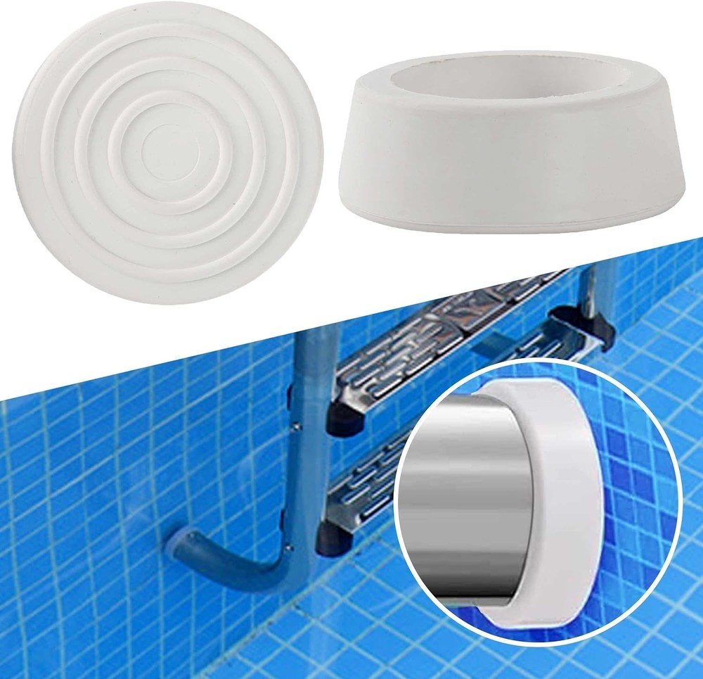 Fit for 1.9" Pool Ladder Bumpers, Rubber Inside Plug Caps