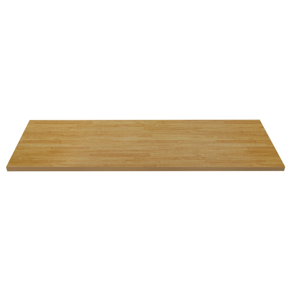 Wood Color 60x180x3.5cm Adjustable Workbenches Tabletop Rectangular Countertop