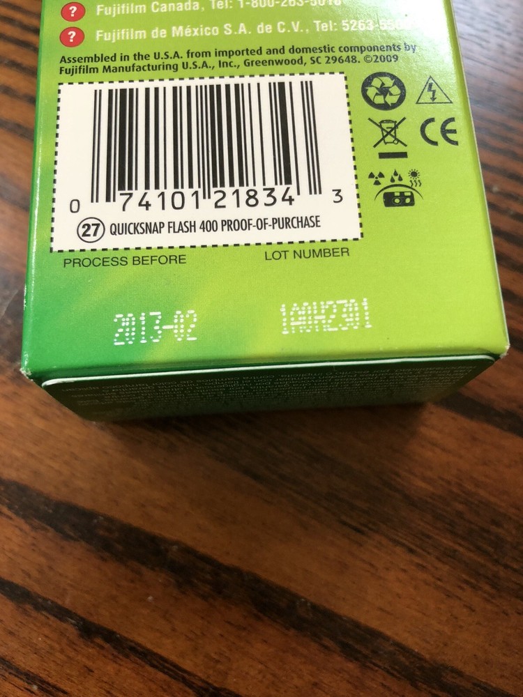 FujiFilm Quick Snap Flash Camera - Exp 2013-02 - Sealed Package