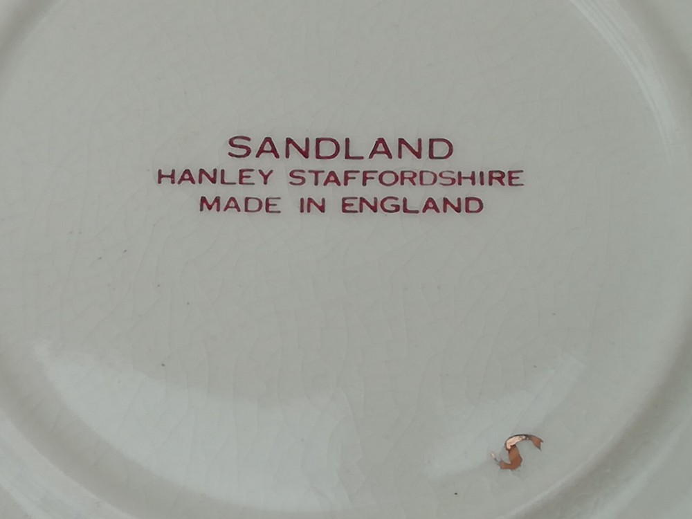 Vintage Sandland Siamese Cat Bone China Small Triangular Dish