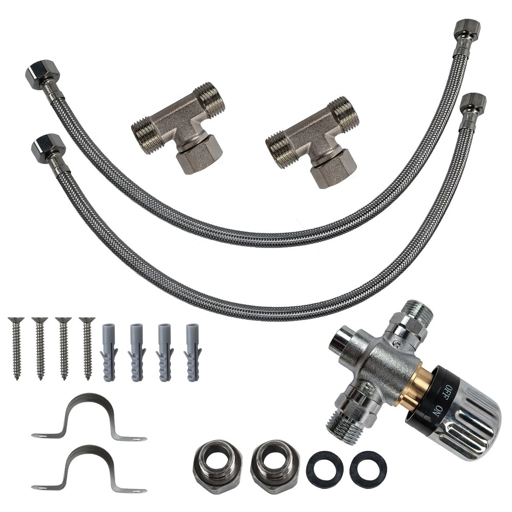 Adjustable Temp Bypass Valve Kit for Instant Hot Water Recirculating 500800