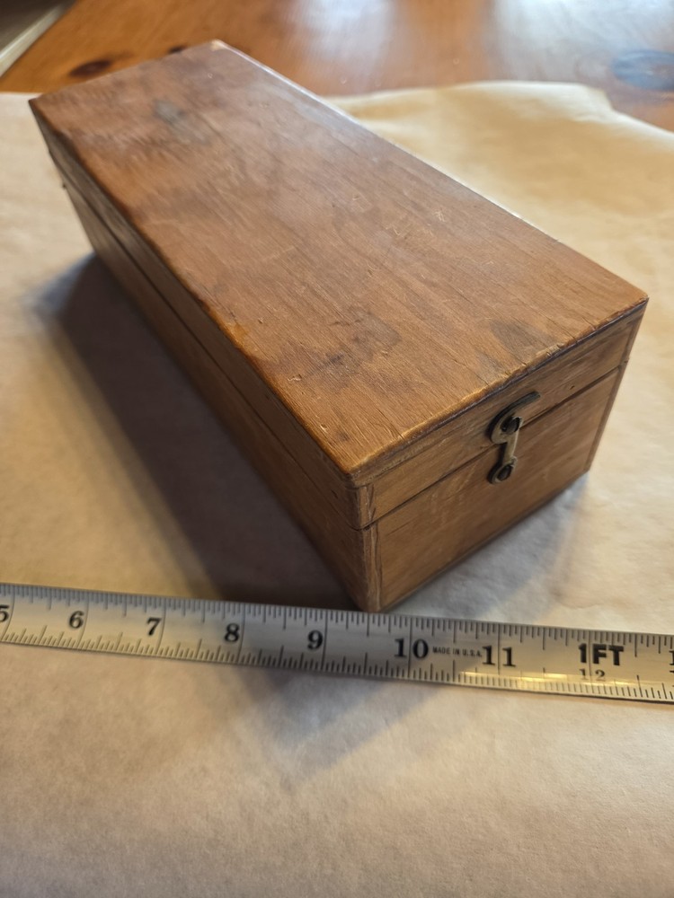 Vintage Compascope with Wooden Case. Post WW2, working! with Working Light.