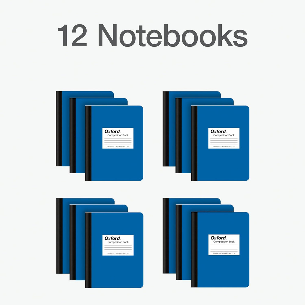 Composition Notebook 12 Pack, Notebooks for School, School Supplies, Journal for