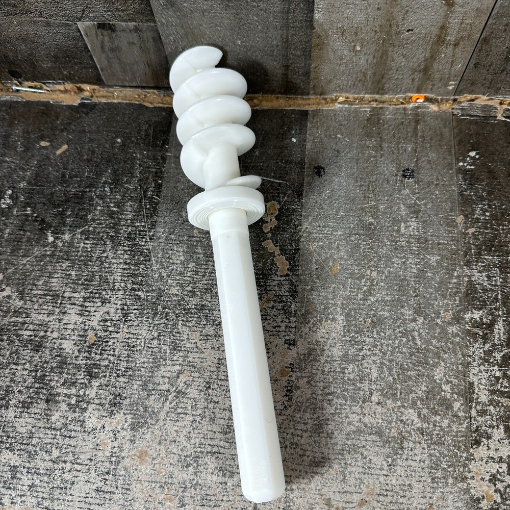 P400 Popeil Auger Stem Pasta Maker White Replacement Part