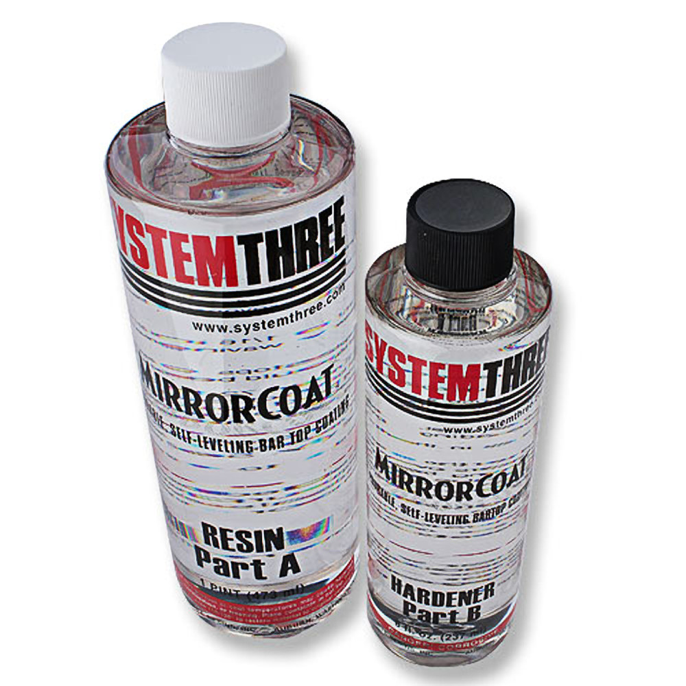 System Three Mirror Coat Bar Top Finish, 1.5 Pint
