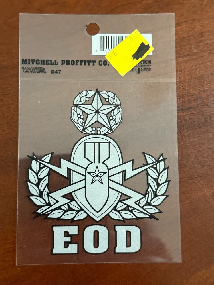 Window Sticker Decal US ARMY MASTER EOD EXPLOSIVE ORDNANCE DISPOSAL, 4" Mitchell