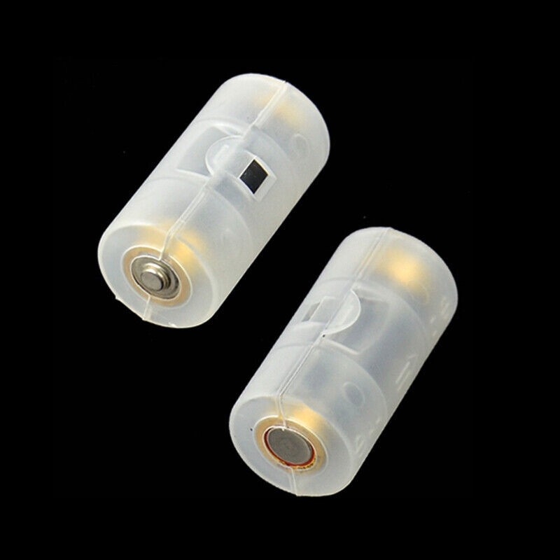 AA To C Size Battery Converter Adapto/Adapter Case Holder Storage Plastic Box