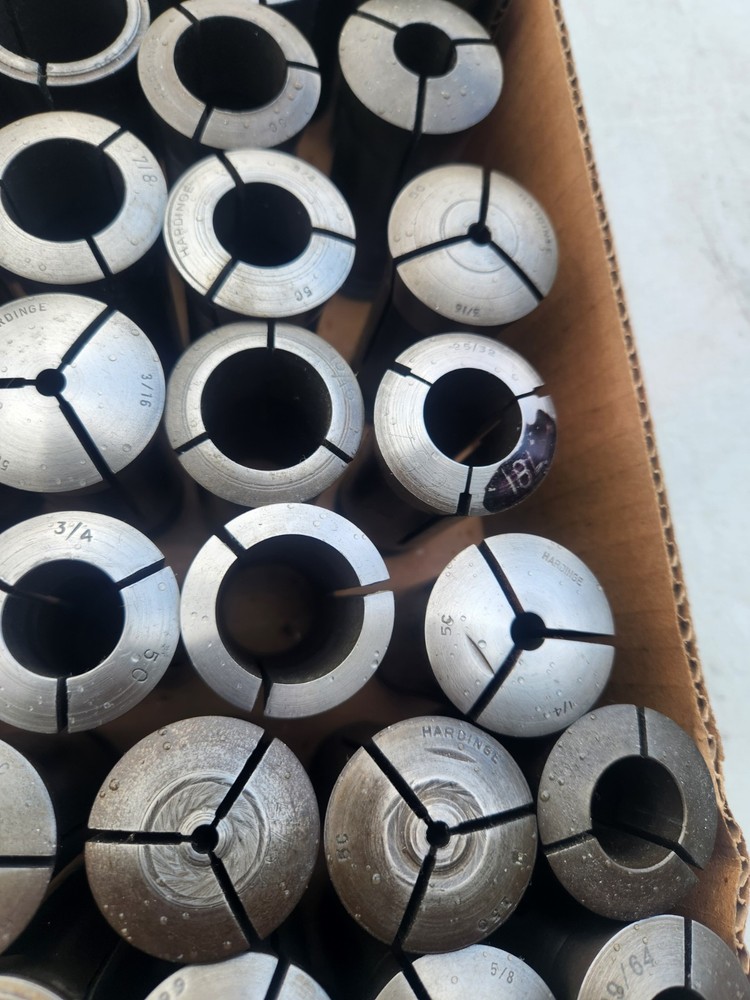 LOT OF 79 HARDINGE ASSORTED SIZE 5C COLLETS