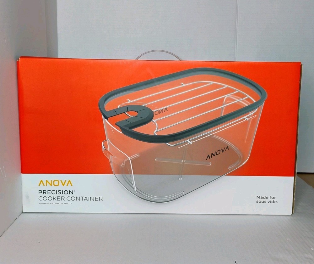 Anova Culinary ANTC01 for Sous Vide Precision Cooker Container 16L, Lid Rack New