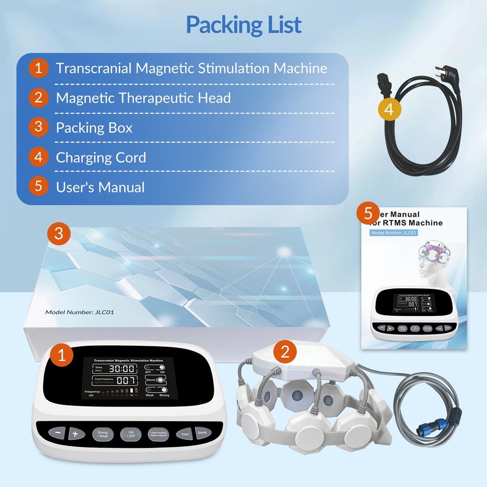 rTMS Transcranial Magnetic Stimulation Device for Depression Anxiety Insomnia-