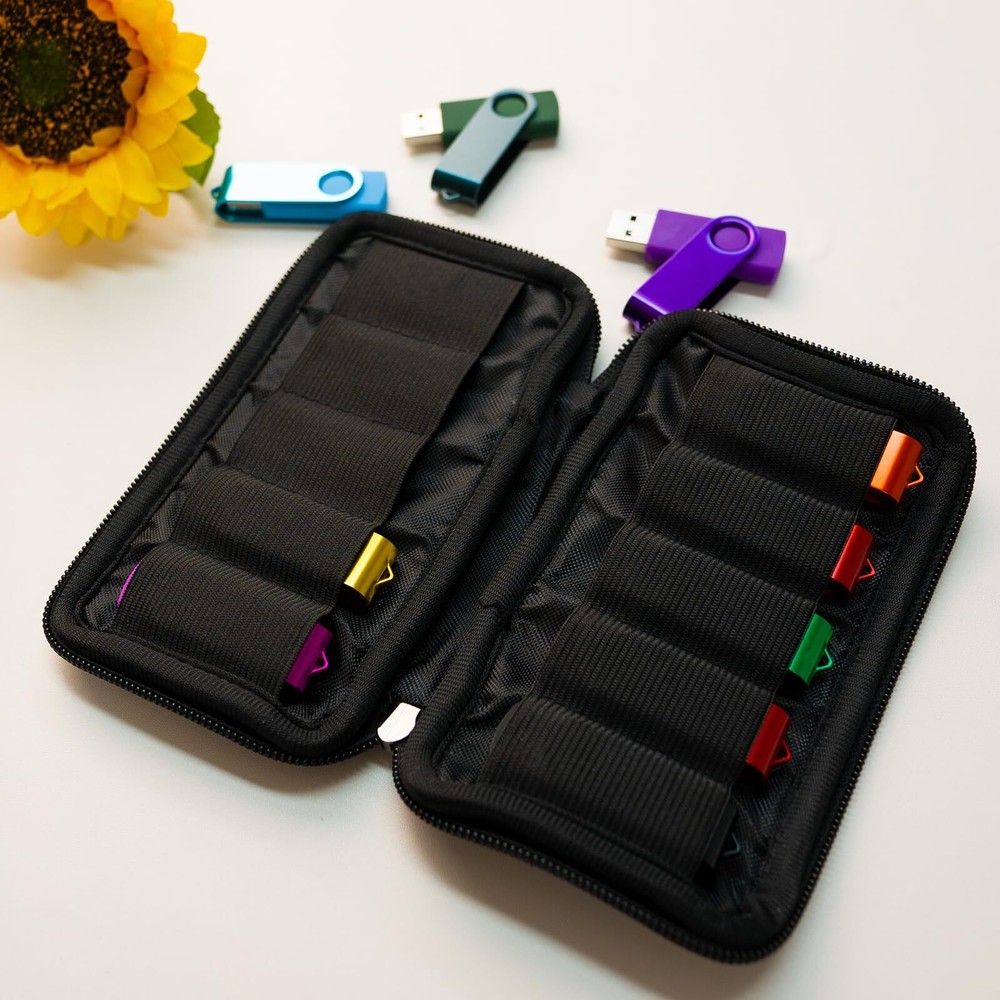 USB Flash Drive Case Organizer Flash Drives Storage Bag for Memory Stick