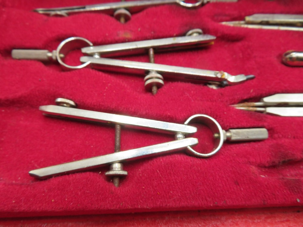 Vintage Santo Drafting Tool Set #2911 Germany MISSING SOME
