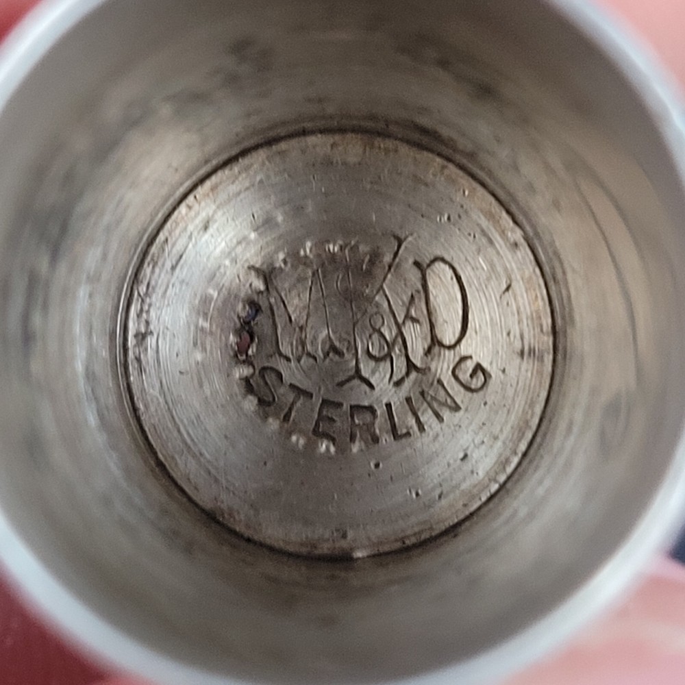 Antique Ketcham & McDougall Sterling Monogram "H.A.D" Size 9 Thimble