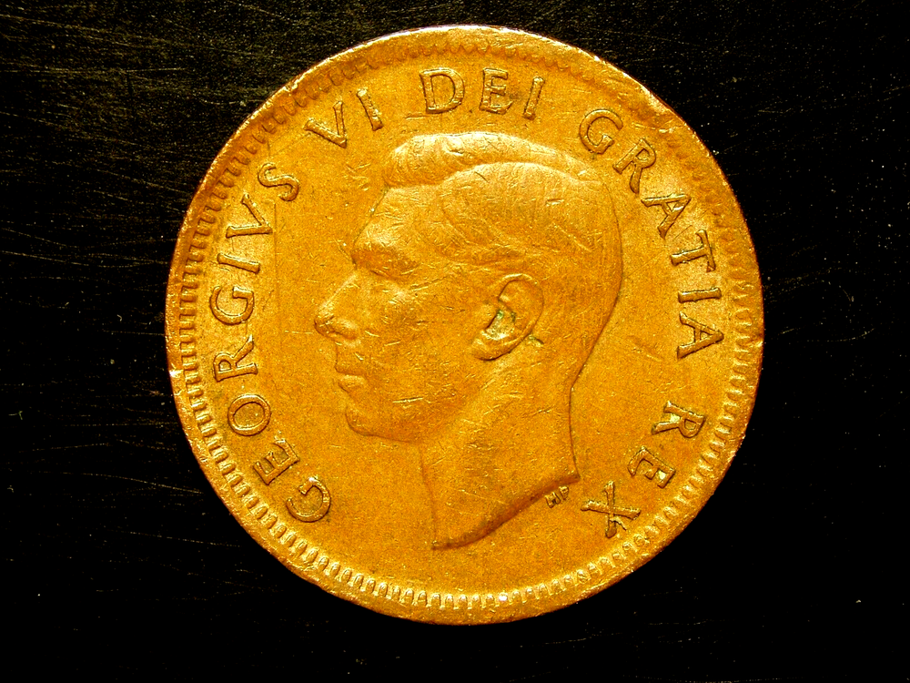 CANADA 1952 1 CENT COIN #6