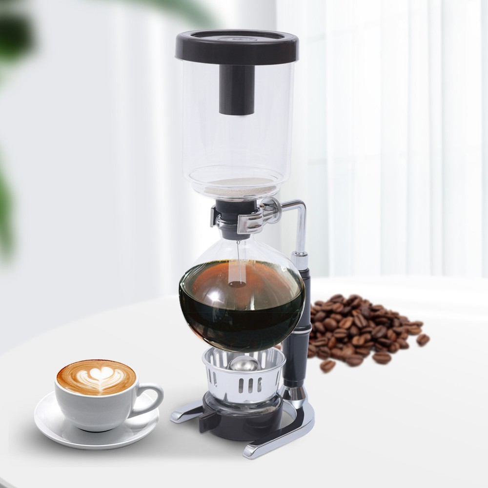 Coffee Syphon Tabletop Siphon Coffee Maker 5-Cup Syphon Coffee Brewer Machine