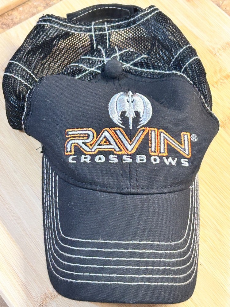 Ravin Crossbows Strapback Trucker Hat Black One Size Adjustable