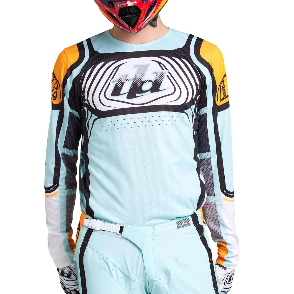 SE PRO JERSEY ; WAVEZ - BLEACHED AQUA (2X)