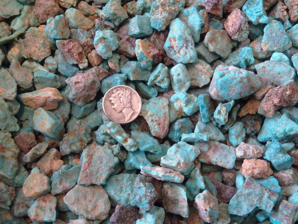Kingman Arizona Turquoise Rough - (1) Ounce