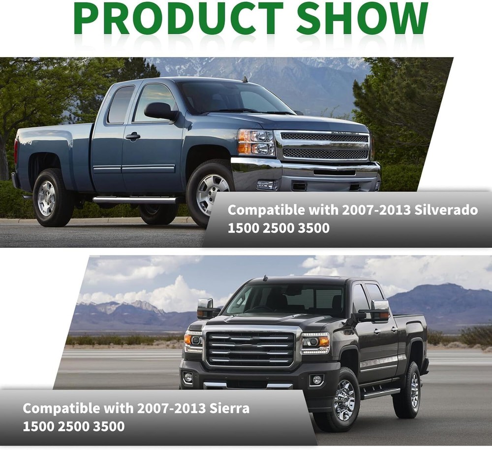 Rear View Backup Tailgate Handle Camera Compatible with 2007-2013 Silverado/S...