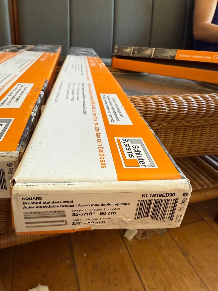 Schlüter KL1B19EB90 Perforated Grate Assembly  Brushed Stainless Steel 35-7/16"