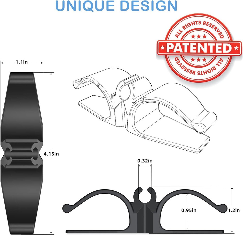 Cord Organizer for Appliances, 8 Pack Upgraded Kitchen 3*Black+2*White+3*Grey