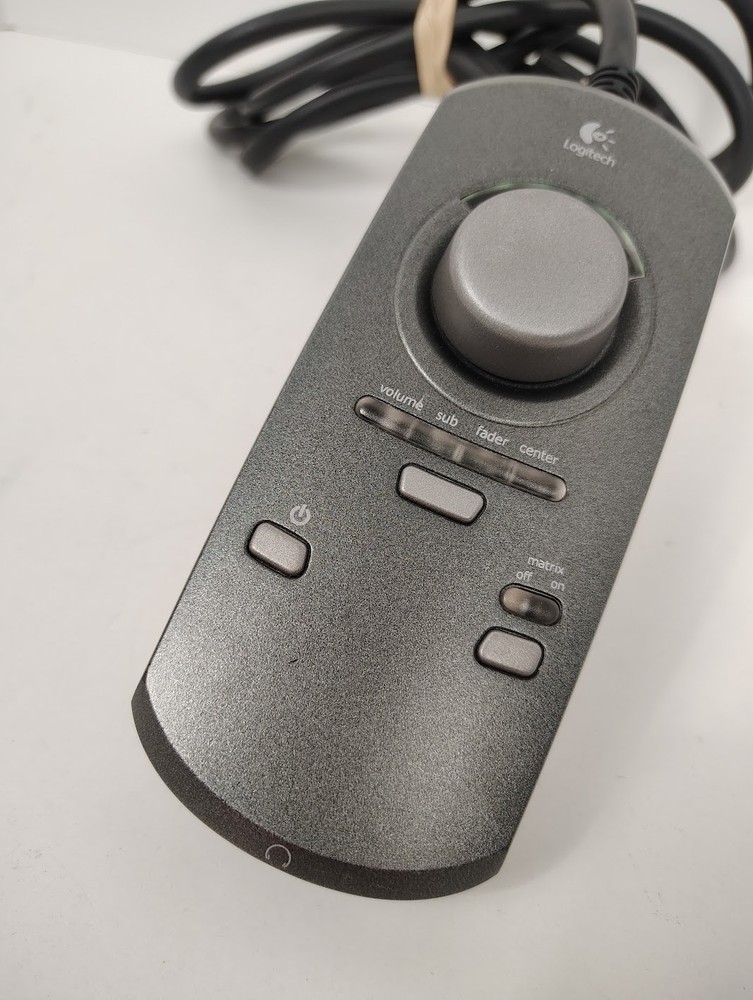 Logitech Z-5300 THX 5.1 Speaker Volume Control Pod Wired Remote Unit Only