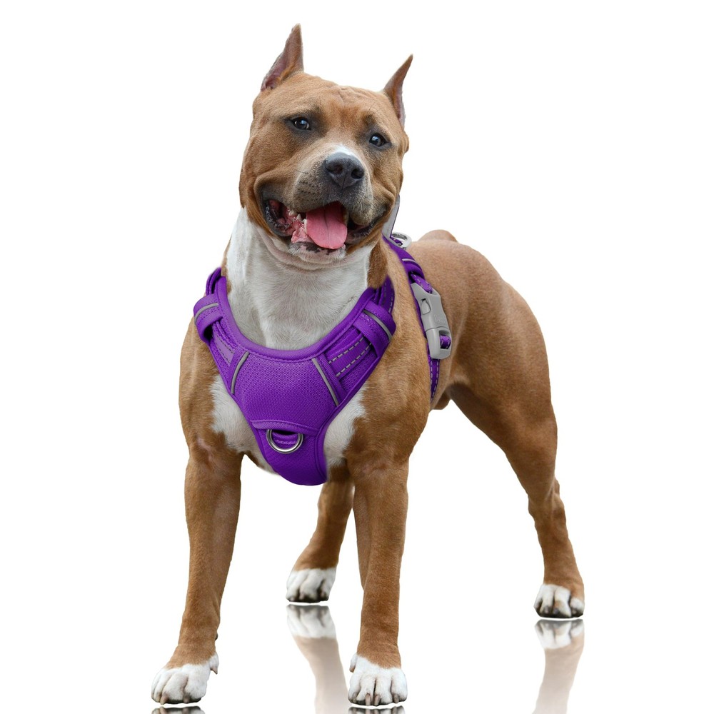No Pull Dog Harness Large Reflective Dog Harness with Front Clip and Easy Con...